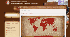 Desktop Screenshot of medycynatropikalna.pl